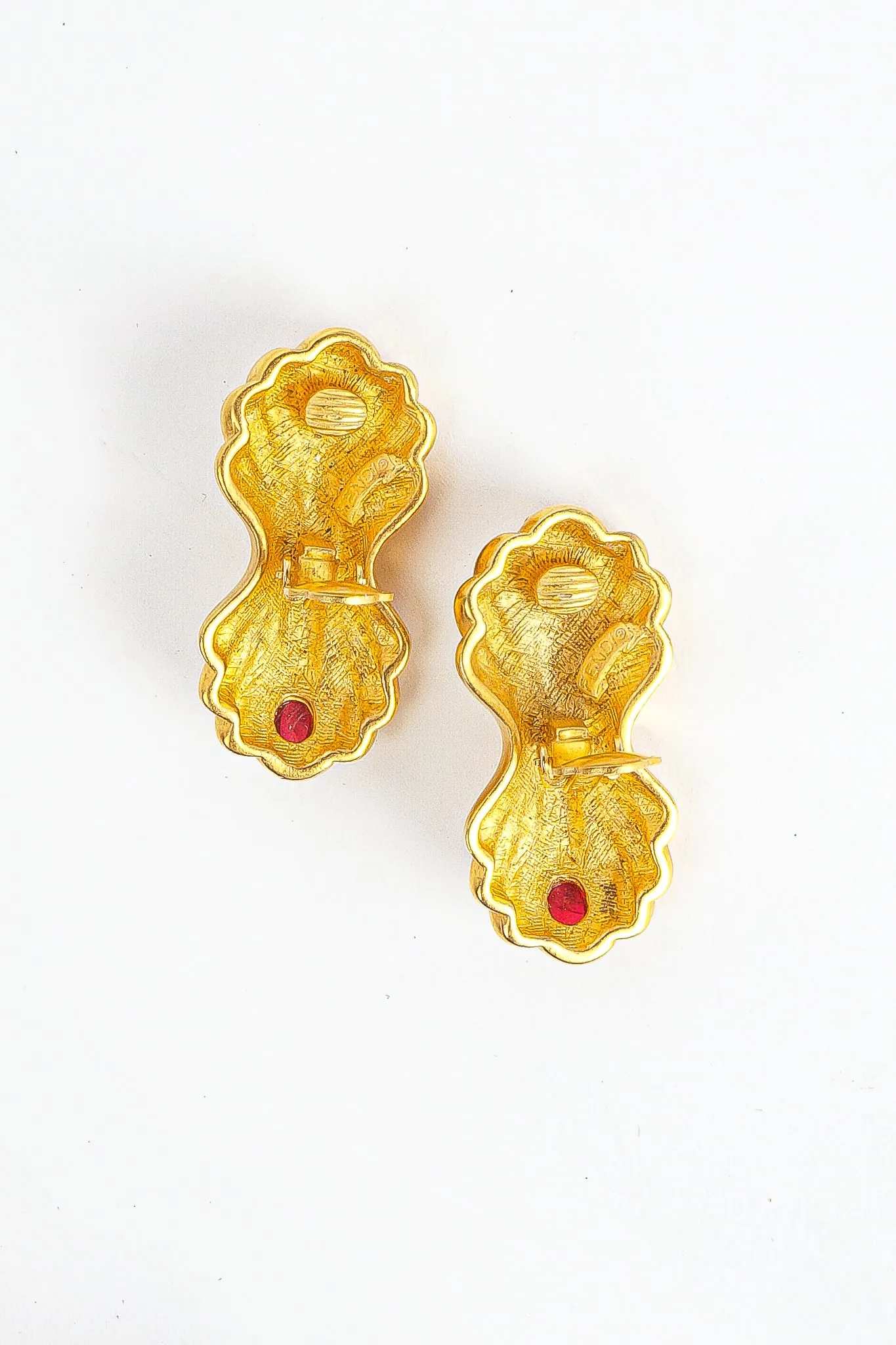 Monogram Fluted Eclair Earrings
