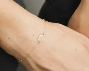 Moon Charm Bracelet