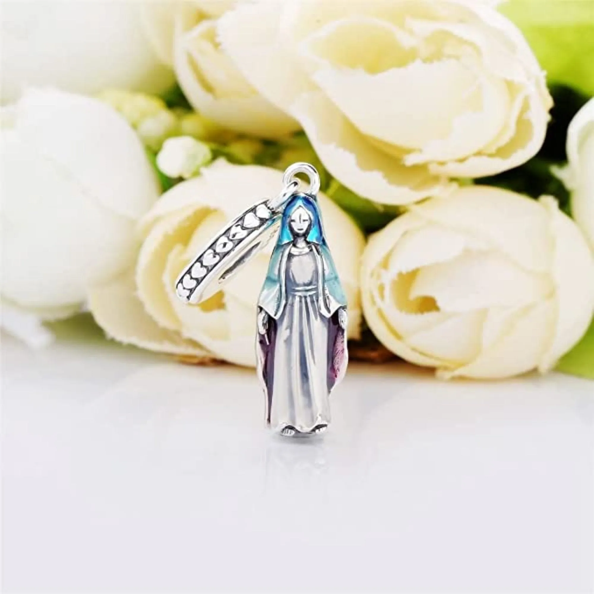 Mother Mary Virgin Mary Dangle Pendant Charm
