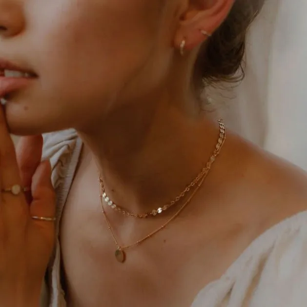 Multi Disc Choker Necklace