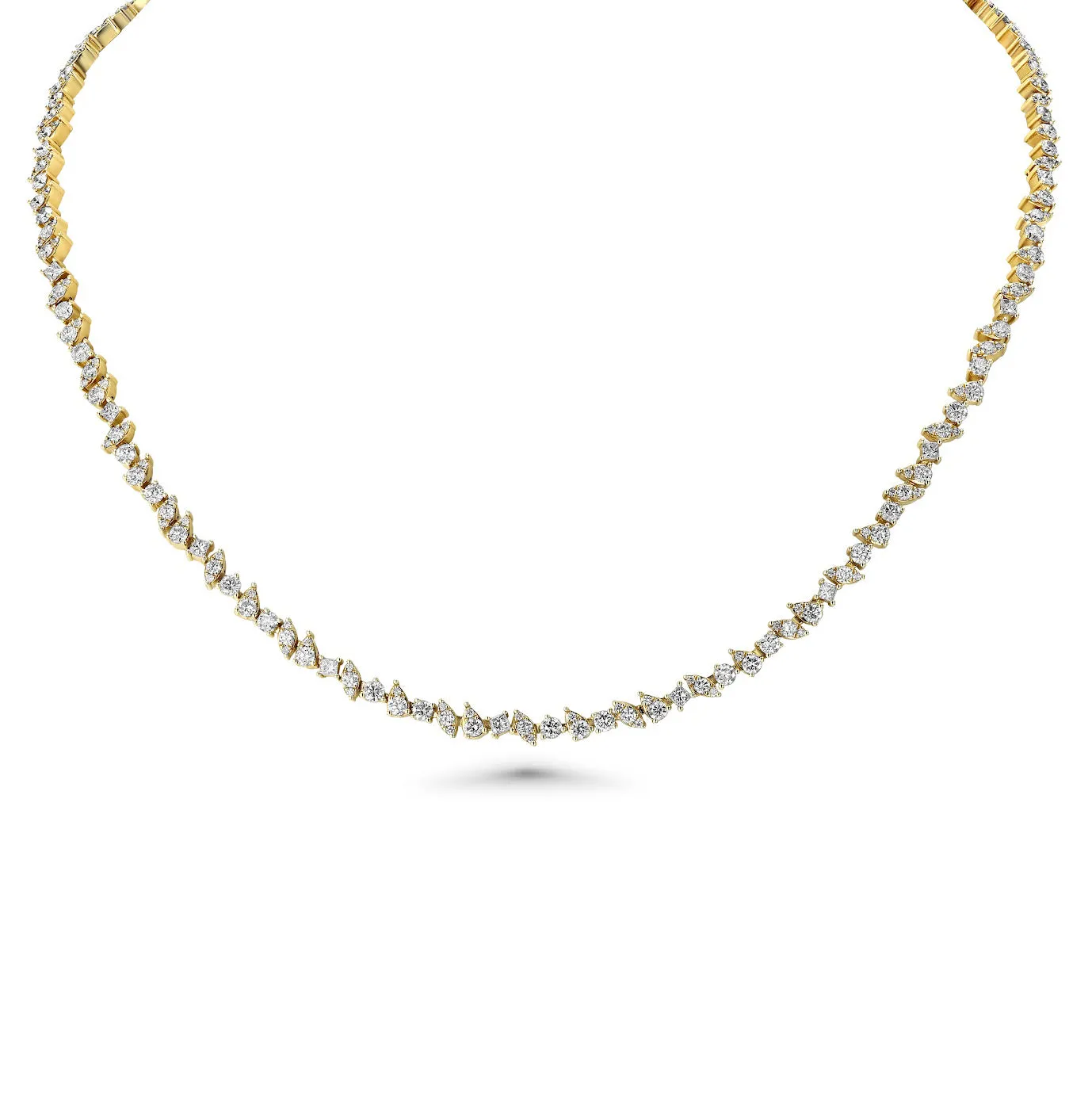Multi Shape Diamond Choker