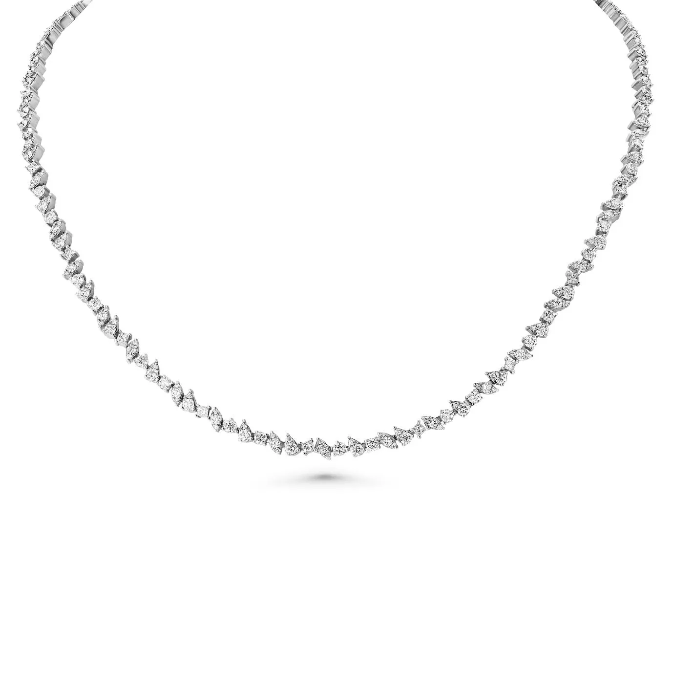 Multi Shape Diamond Choker