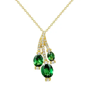 Natura Green Garnet Necklace