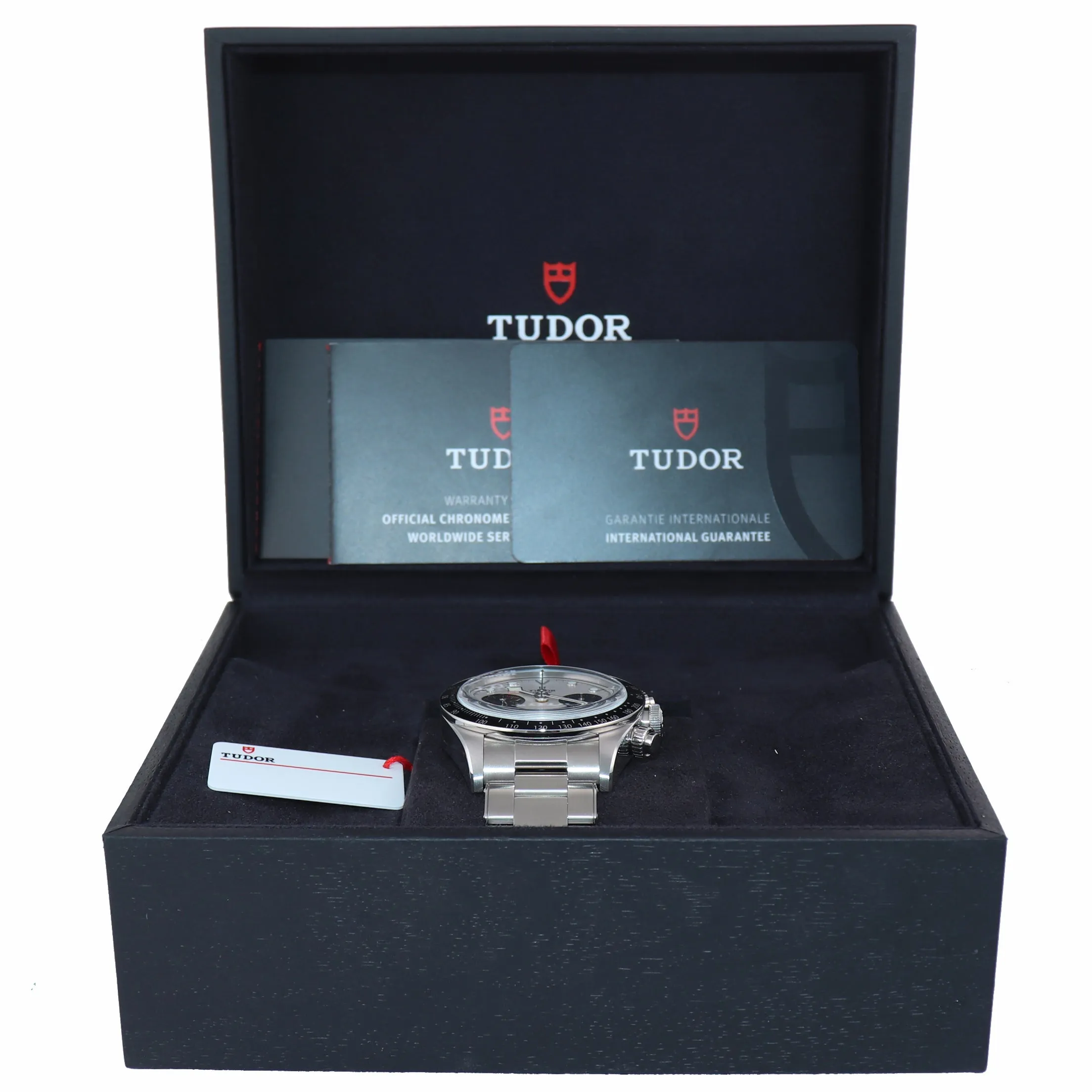 NEW 2021 Tudor Black Bay Chrono Panda Steel 41mm White Date Watch 79360 Box