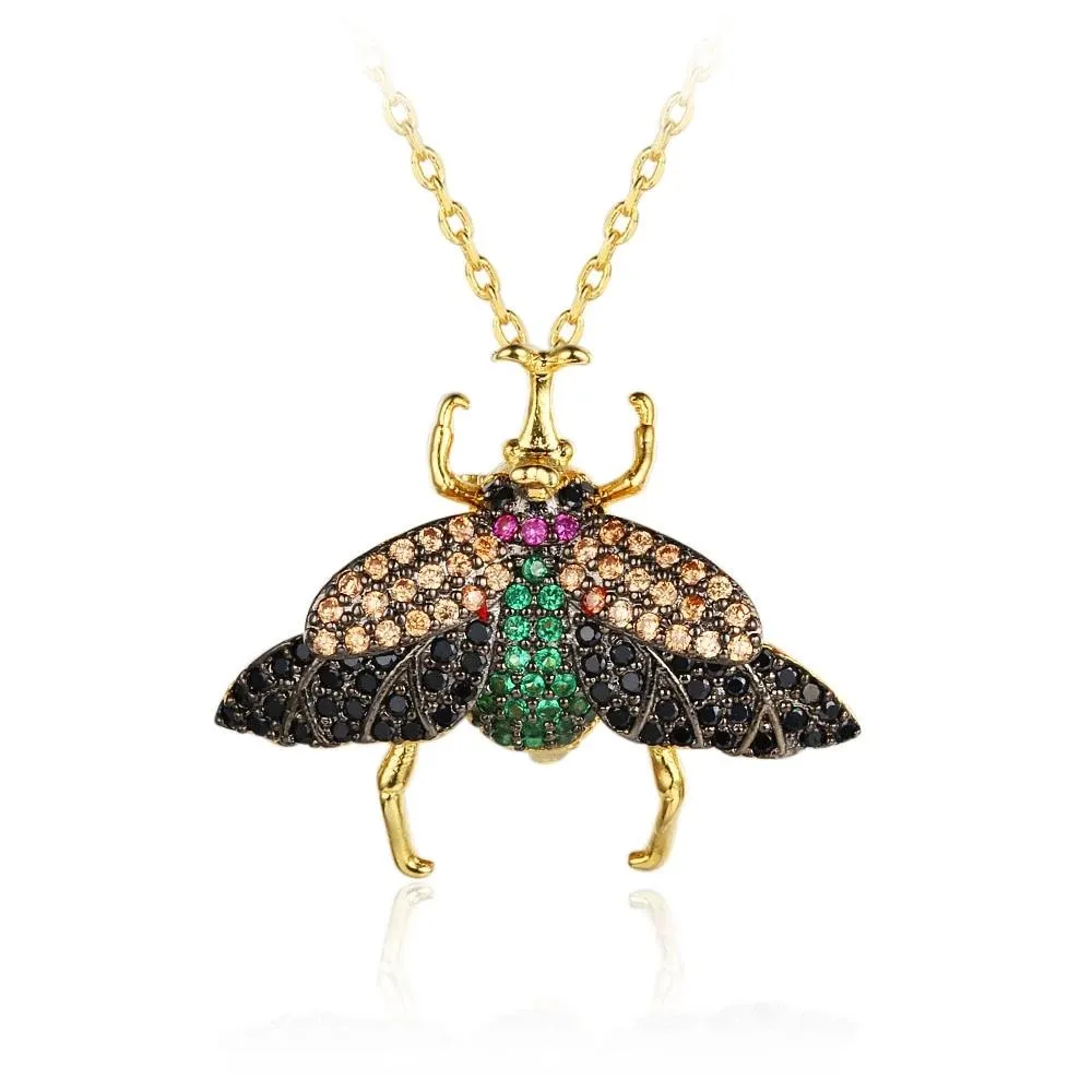 New Arrival Multiple Cubic Zirconia Butterfly Necklaces & Pendants for Women Pins Jewelry Choker Necklace