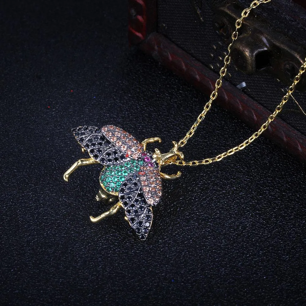 New Arrival Multiple Cubic Zirconia Butterfly Necklaces & Pendants for Women Pins Jewelry Choker Necklace