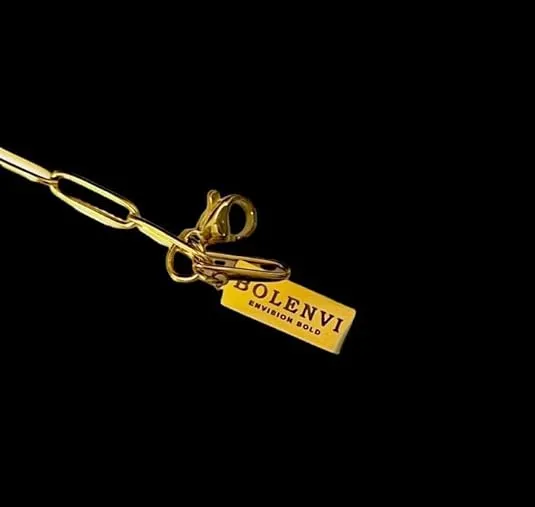 New Bolenvi Cuban Link Necklace Chain, 18k Gold Plated over Stainless Steel