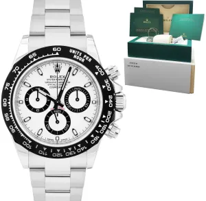 NEW OCT 2022 Rolex Daytona Cosmograph 40mm PANDA Stainless Watch 116500 LN FULL