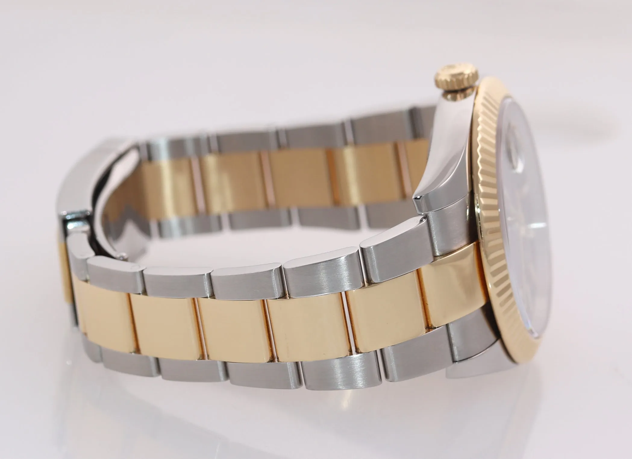 NEW Rolex DateJust 41 126333 Two Tone Yellow Gold Black Stick 41mm Watch