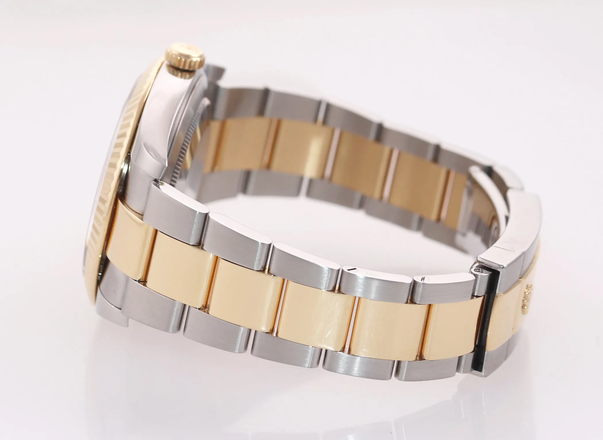 NEW Rolex DateJust 41 126333 Two Tone Yellow Gold Black Stick 41mm Watch