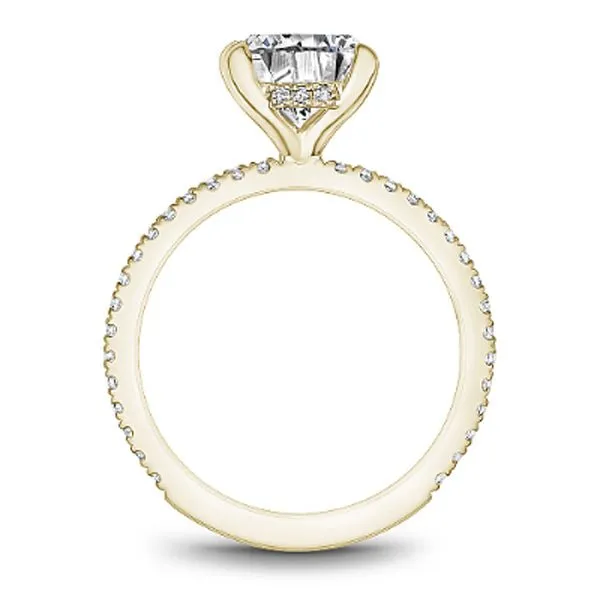 Noam Carver Hidden Halo French Set Diamond Engagement Ring
