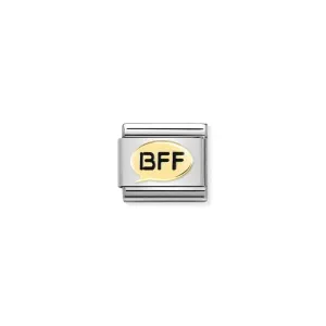 Nomination Composable Link BFF Speech Bubble, 18K Gold & Enamel