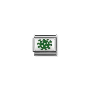 Nomination Composable Link Corona Virus, Silver & Enamel