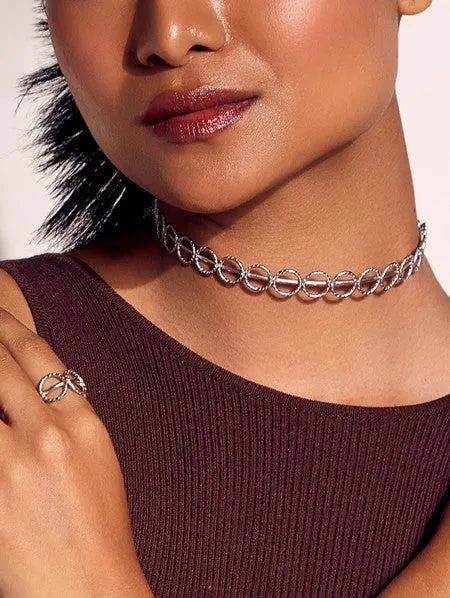 Noor Choker - Silver