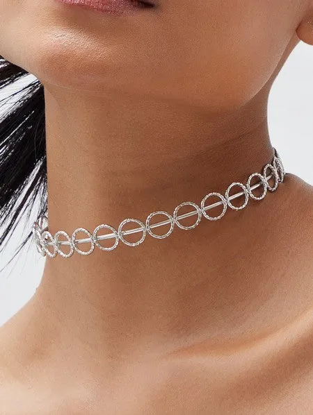 Noor Choker - Silver
