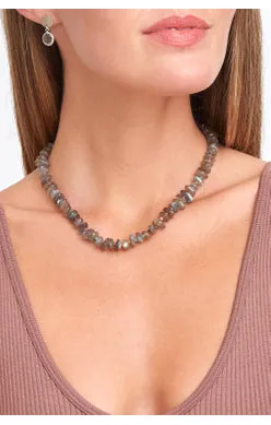 NS-14369 labradorite mix necklace