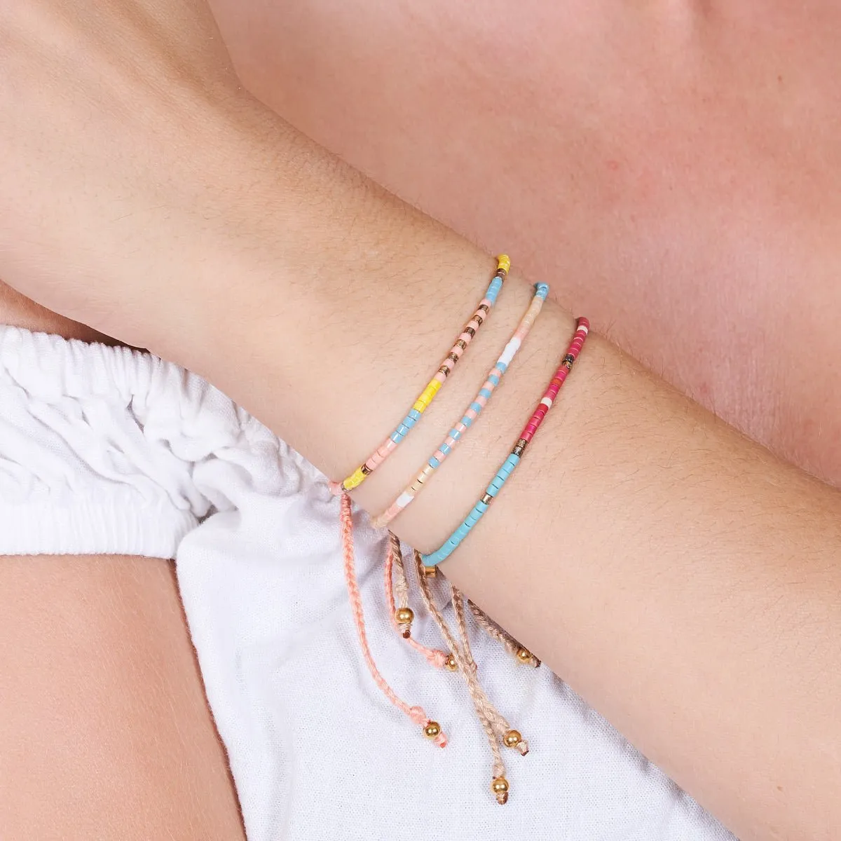 Oahu | Japanese Miyuki Seed Bead | Stranded Bracelets
