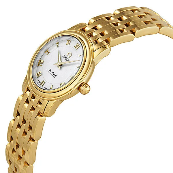 Omega De Ville Prestige Mother of Pearl Yellow Gold Ladies Watch 4170.71