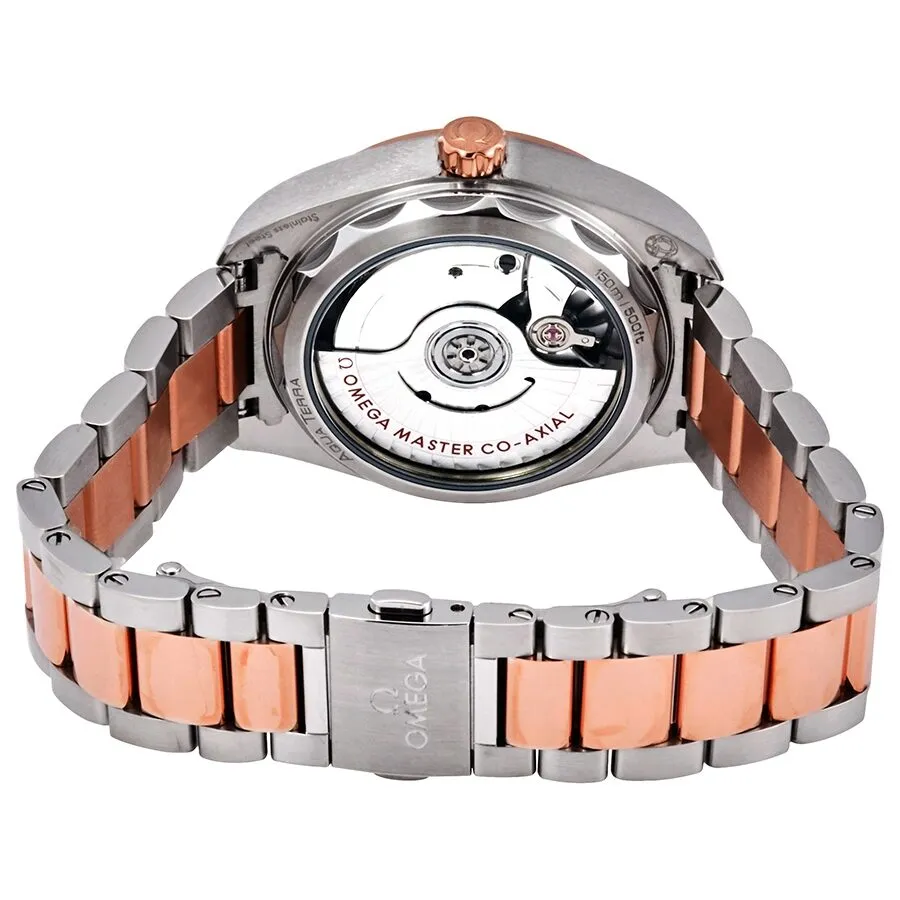 Omega Seamaster Automatic Waved Agate Grey Dial Ladies Watch 220.20.34.20.06.001