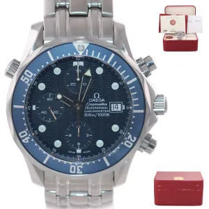 Omega Seamaster Pro Chronograph 300M 2599.80 Blue Wave Automatic 41.5mm Watch