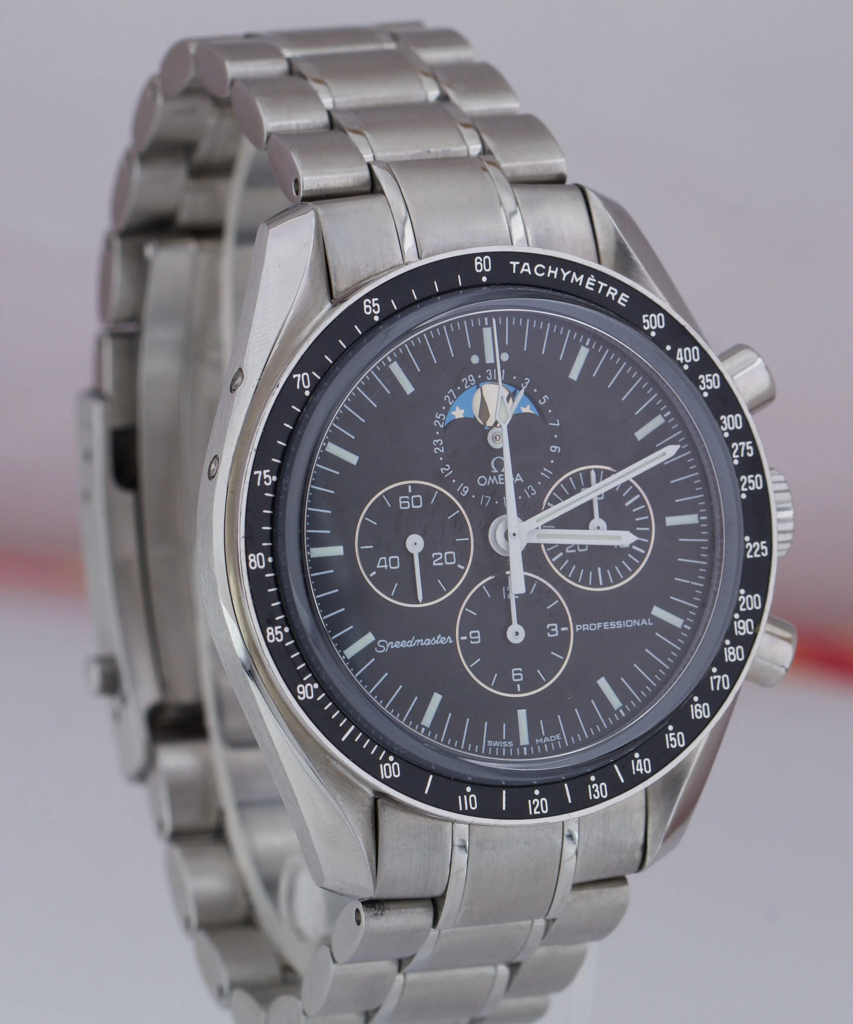 Omega Speedmaster Chronograph Moonphase Sapphire Sandwich 42mm Watch 3576.50.00