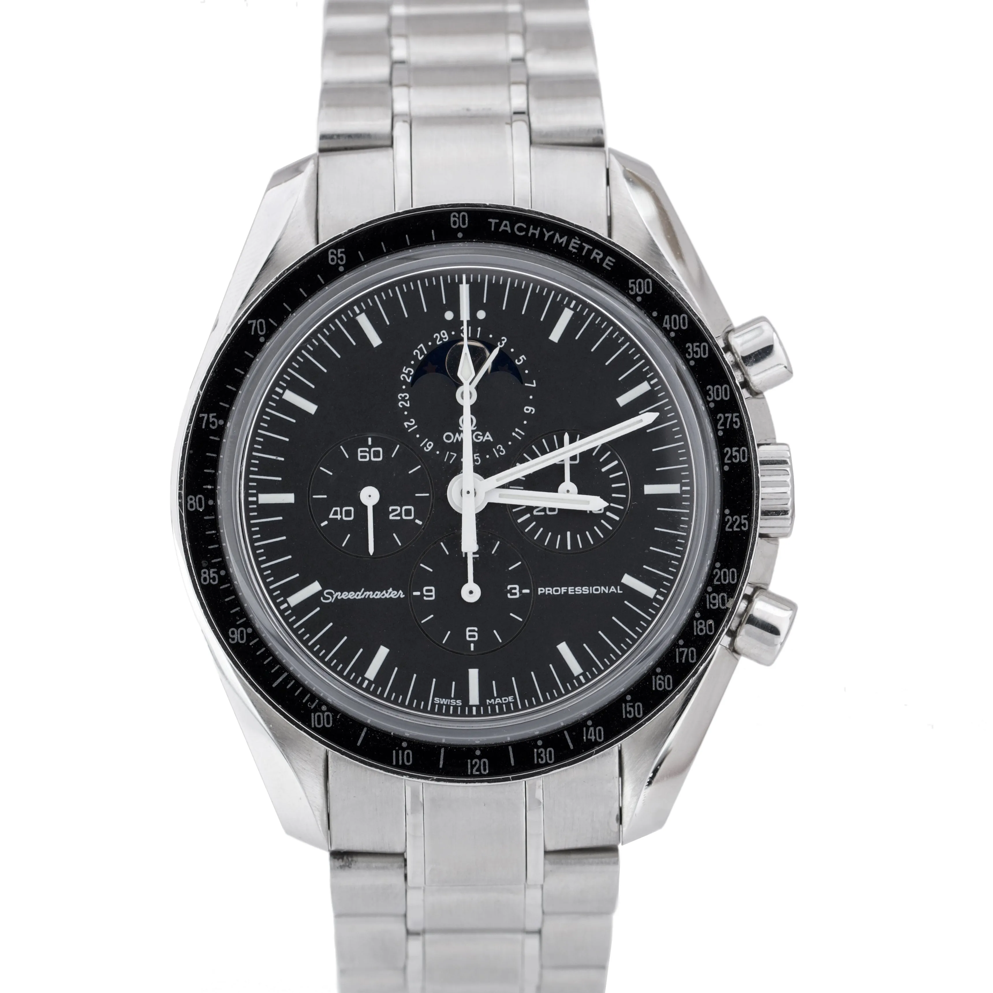 Omega Speedmaster Chronograph Moonphase Sapphire Sandwich 42mm Watch 3576.50.00