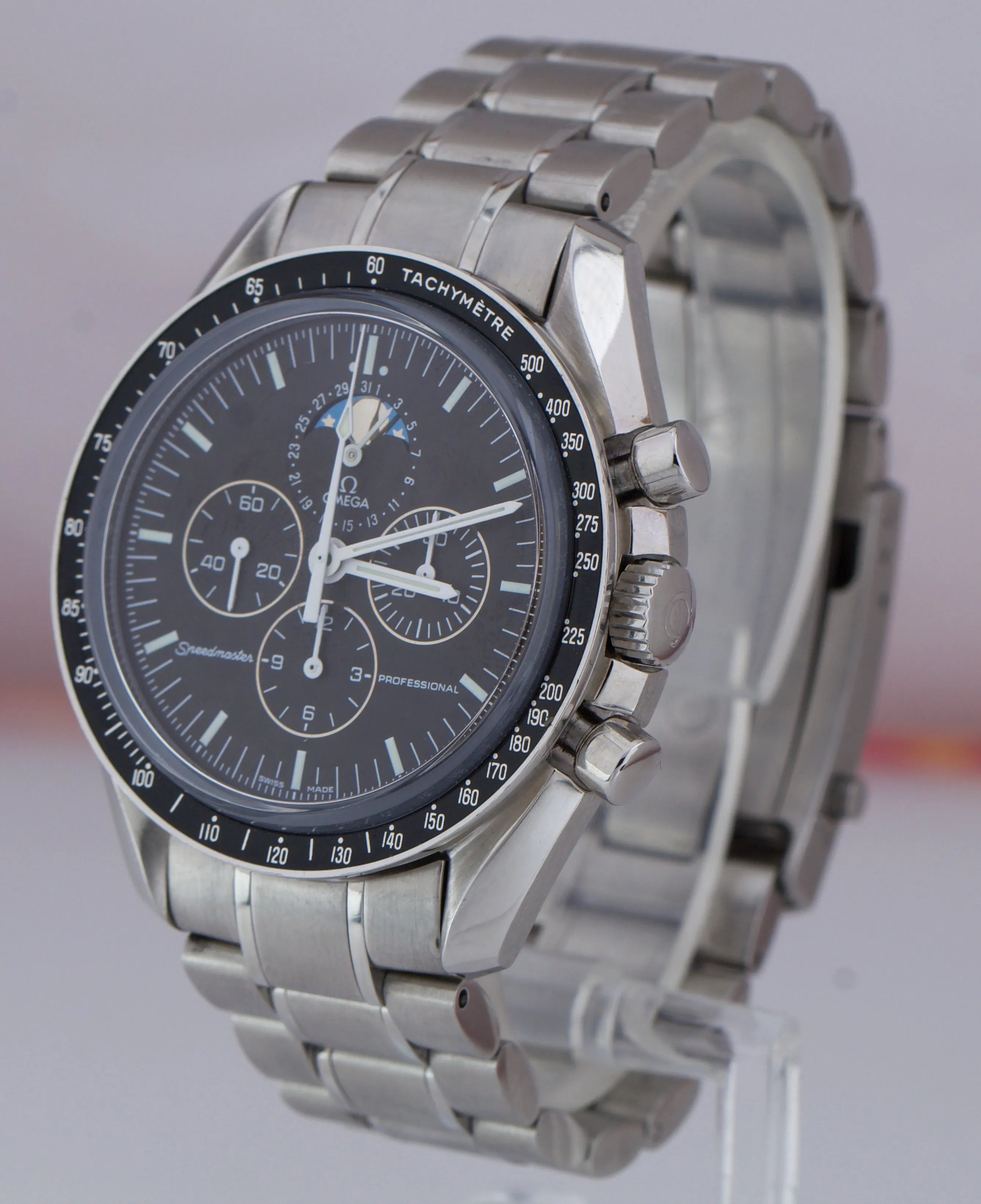 Omega Speedmaster Chronograph Moonphase Sapphire Sandwich 42mm Watch 3576.50.00