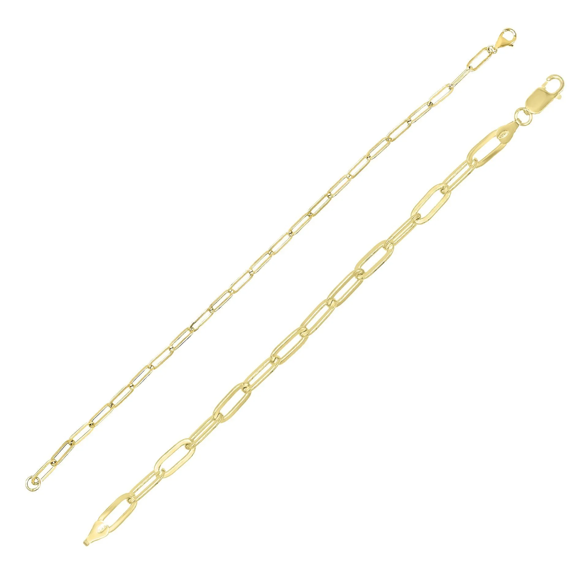Oval Link Bracelet Combo Set