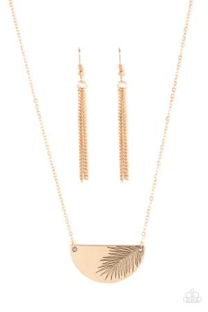 PAPARAZZI Cool, PALM, and Collected - Gold NECKLACES