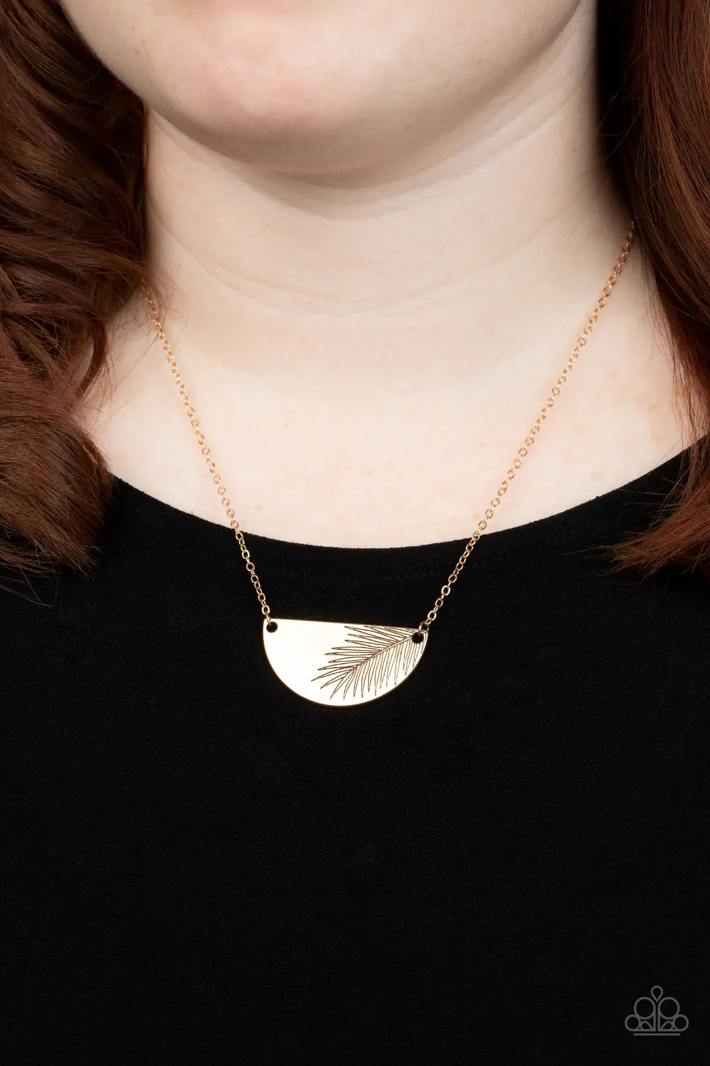 PAPARAZZI Cool, PALM, and Collected - Gold NECKLACES