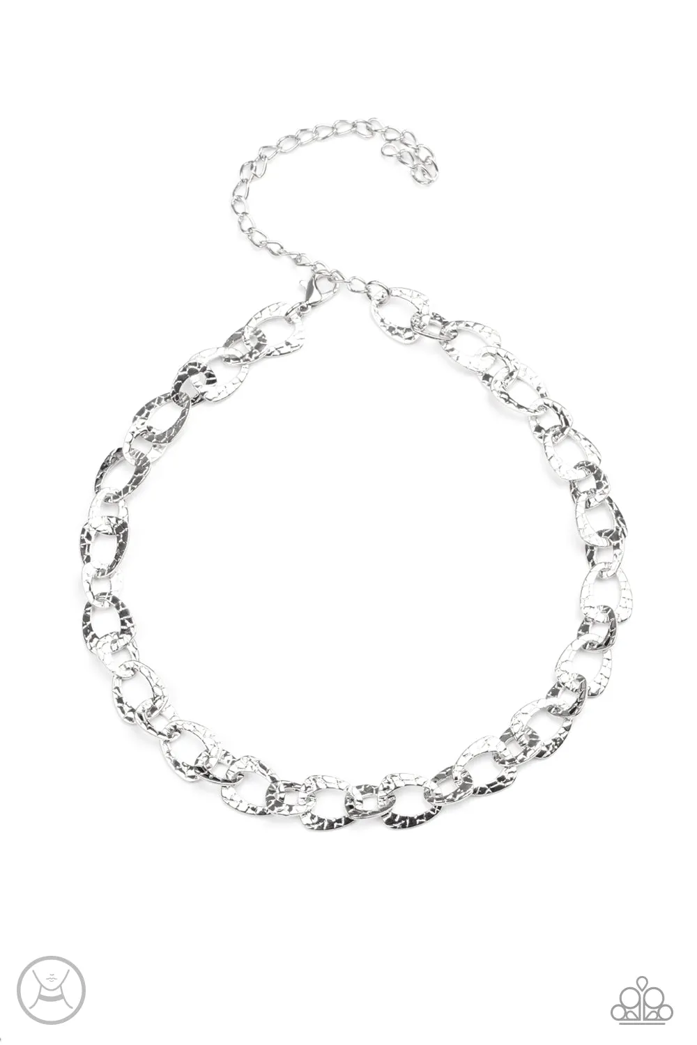 Paparazzi Urban Safari - Silver Necklace Choker