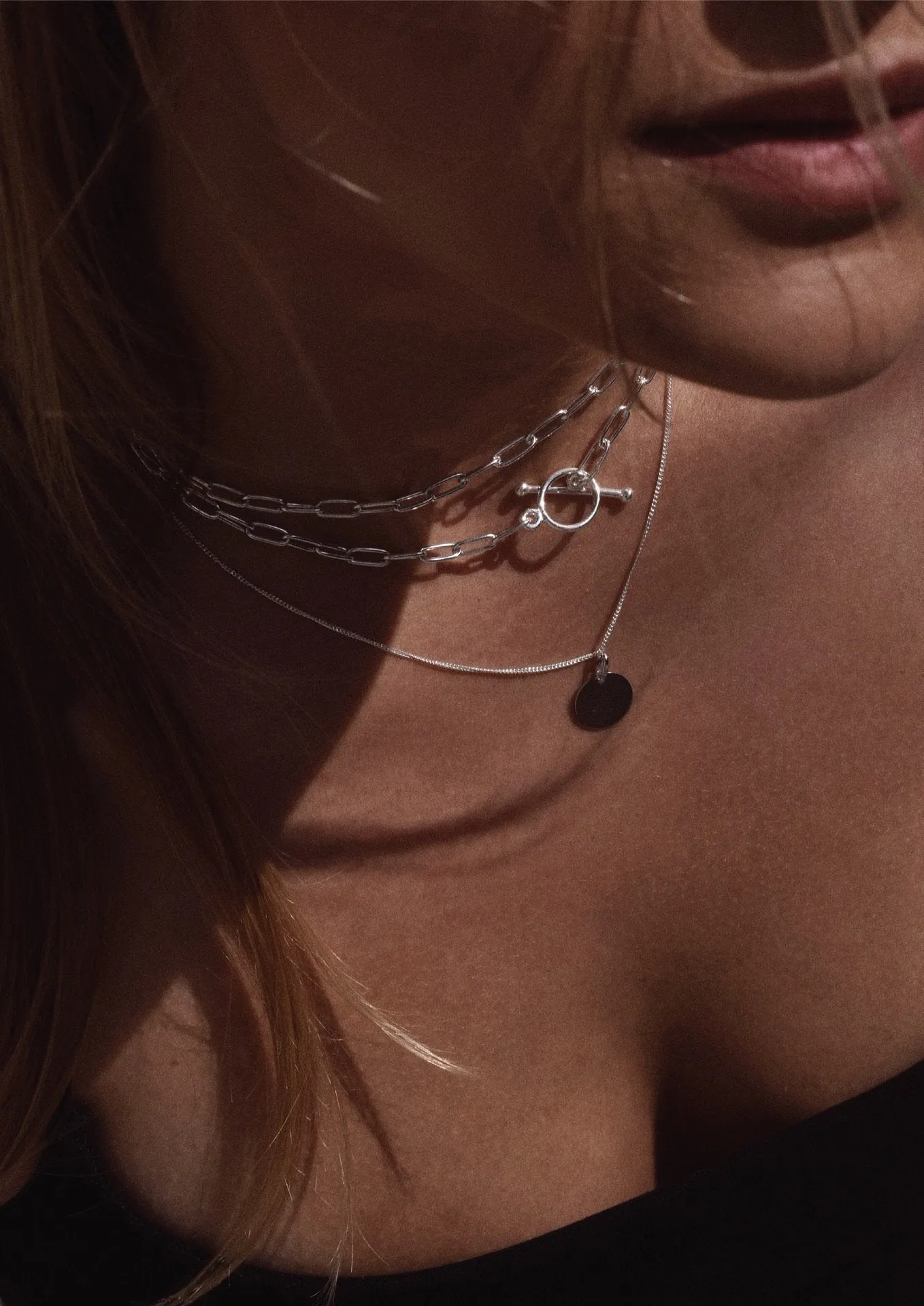 Paper Clip Choker Silver