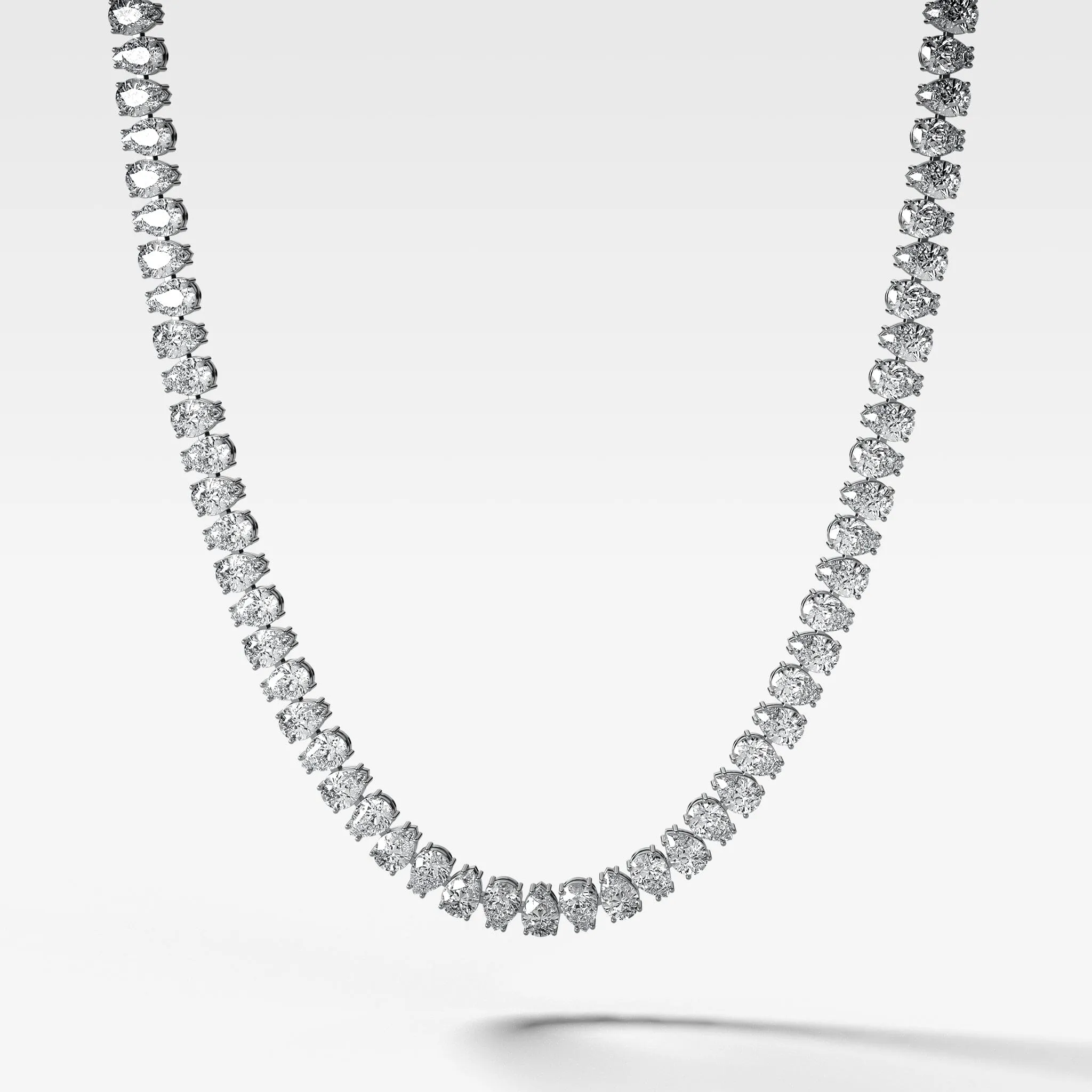 Pear Diamond Choker Necklace