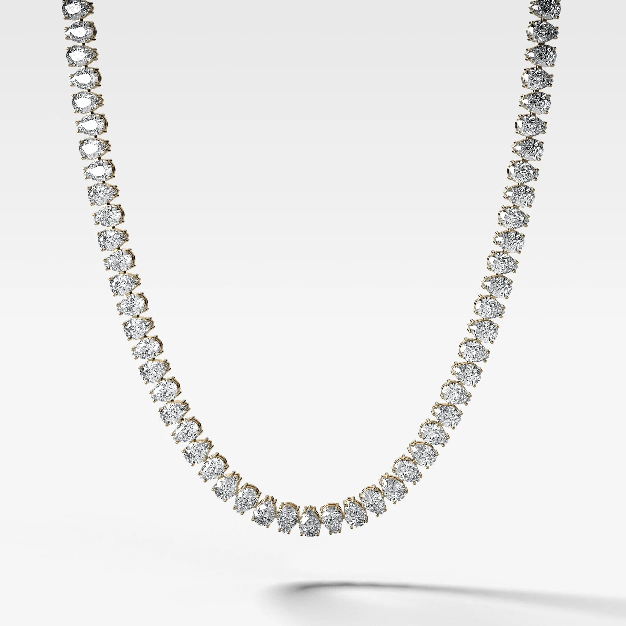 Pear Diamond Choker Necklace