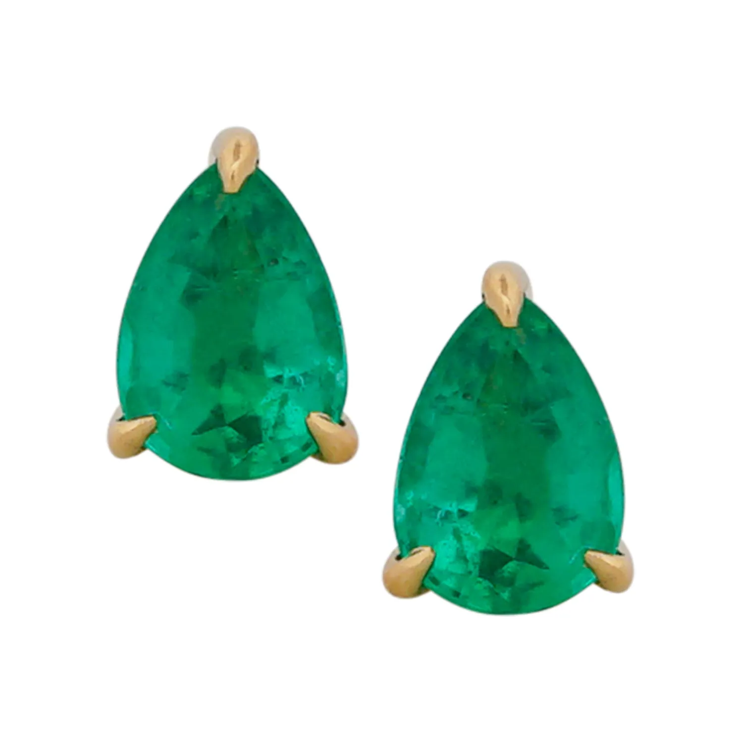 Pear Shape Ruby Stud Earrings
