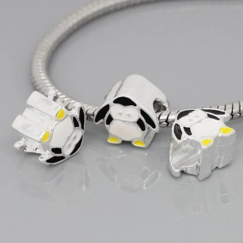 Penguin Charm Bead For Snake Charm Bracelet