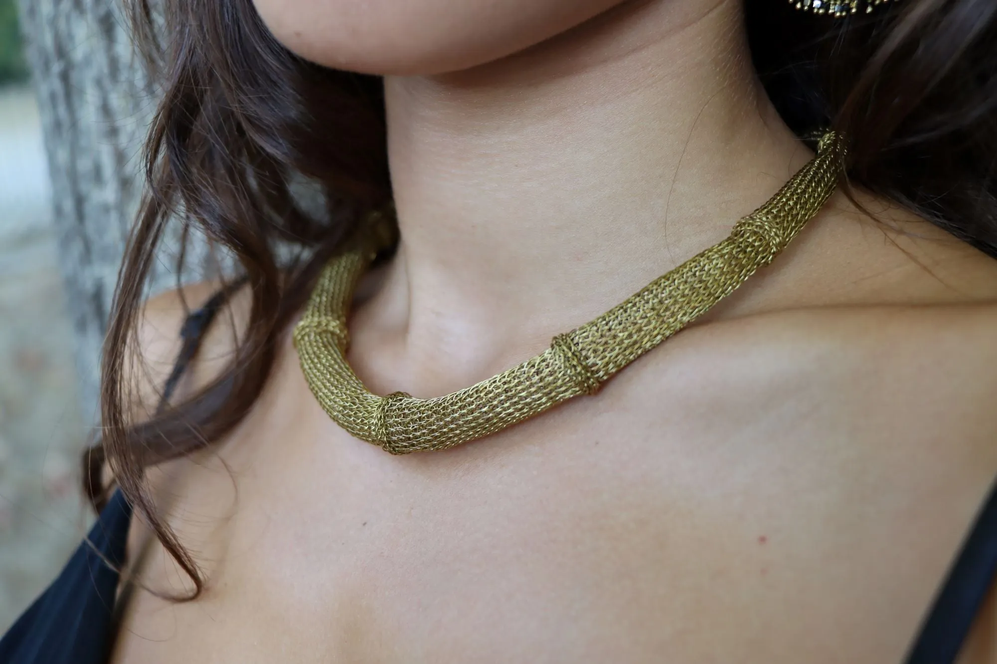 Phylum brass basic choker
