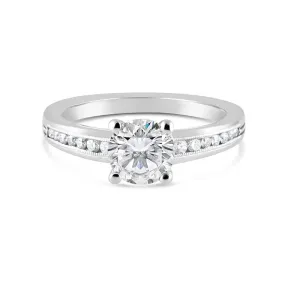 Platinum R297-1D Engagement Ring