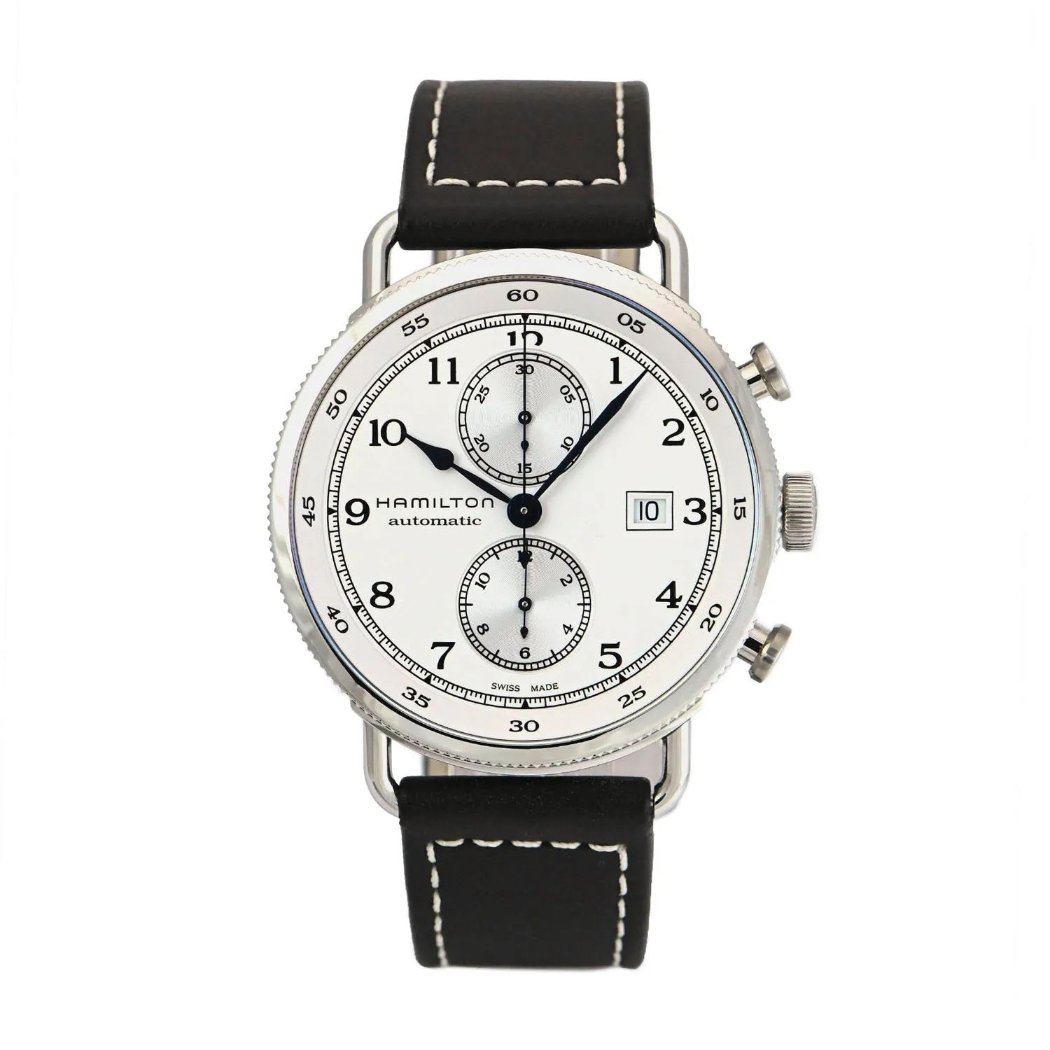 Pre-Owned Hamilton Khaki Navy Pioneer Auto Chrono Automatic – H77706553