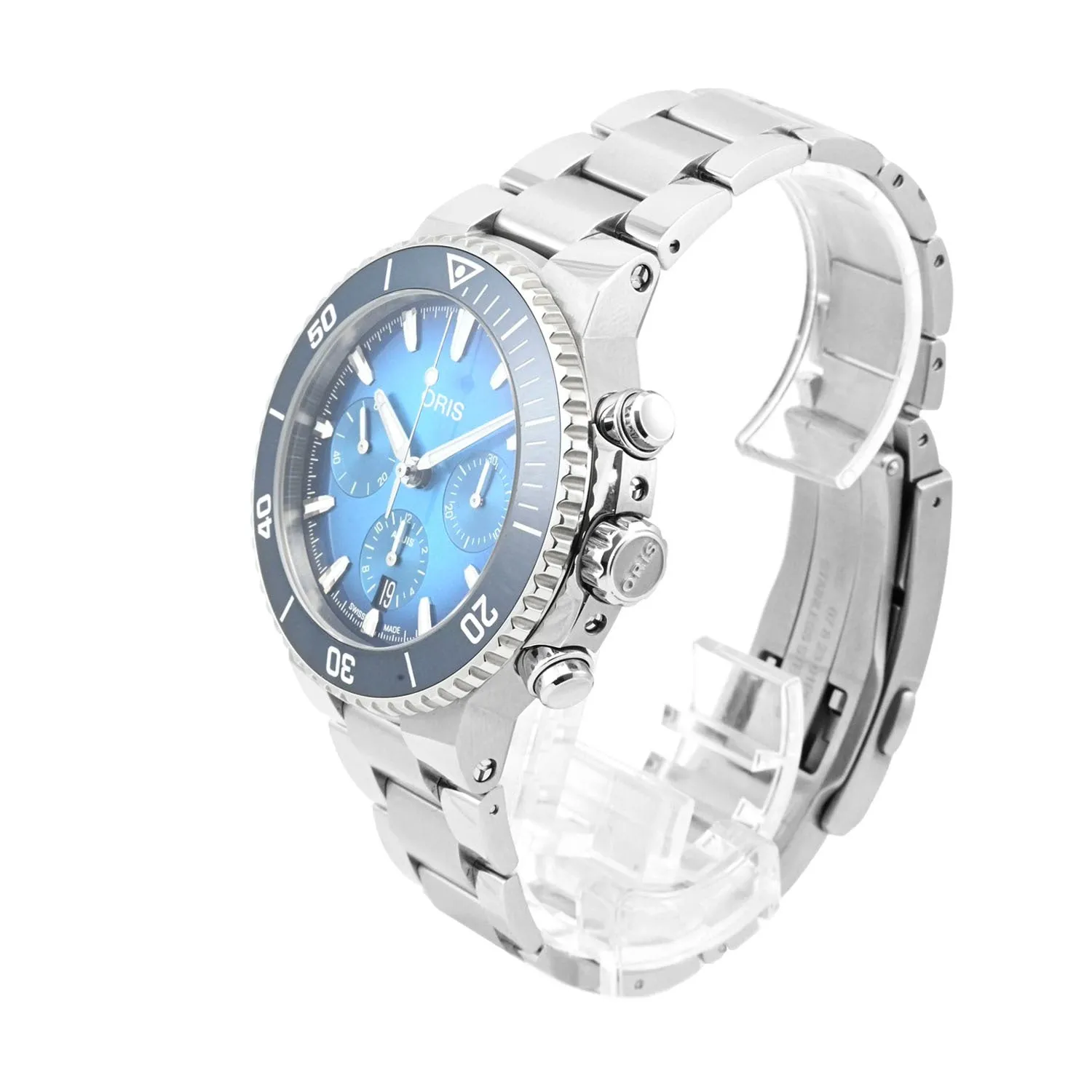 Pre-Owned Oris Aquis Automatic Chronograph – PRE-01 771 7793 4155-07 8 23 01PEB