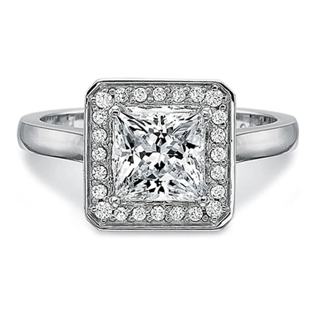 Precision Set Flush Fit Diamond Engagement Ring