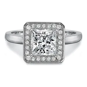 Precision Set Flush Fit Diamond Engagement Ring