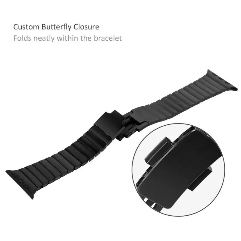 Premium Quality Furper Stainless Steel Link Bracelet for All Apple Watch Series