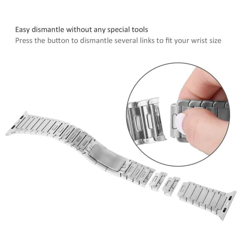 Premium Quality Furper Stainless Steel Link Bracelet for All Apple Watch Series