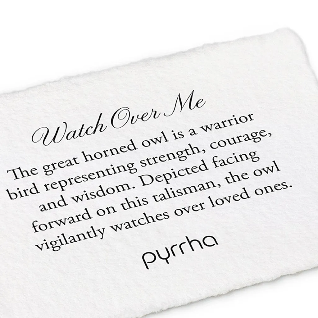 Pyrrha Watch Over Me 14K Gold On Silver Talisman