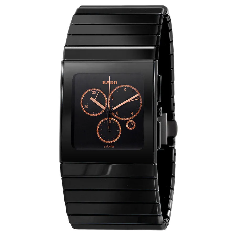 Rado Ceramica XL Chronograph Black Dial Men's Watch R21714722