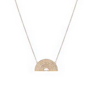 Rainbow Pavé  Necklace