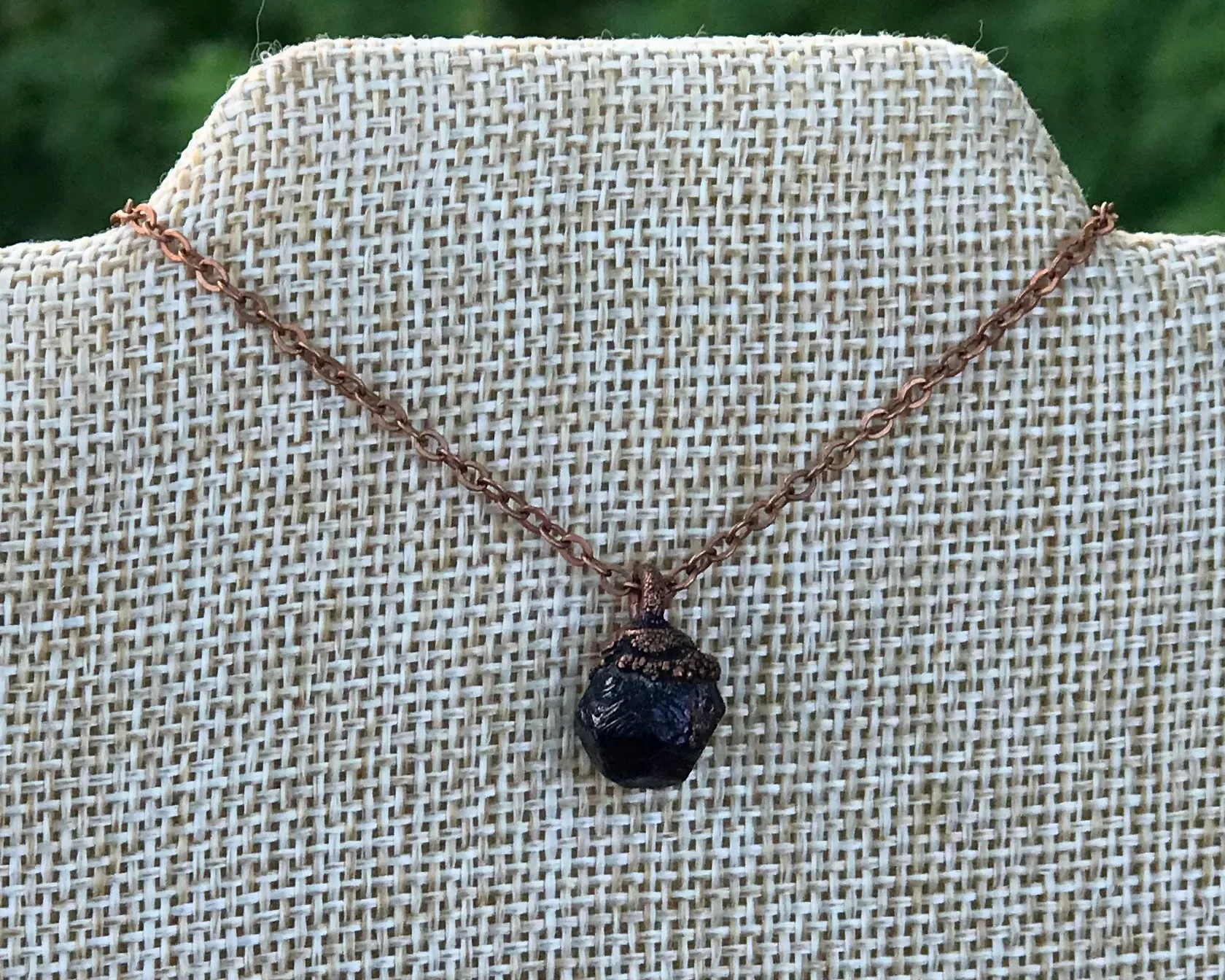 Raw Garnet Crystal Necklace by Hawkhouse