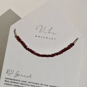 RED GARNET BEADED