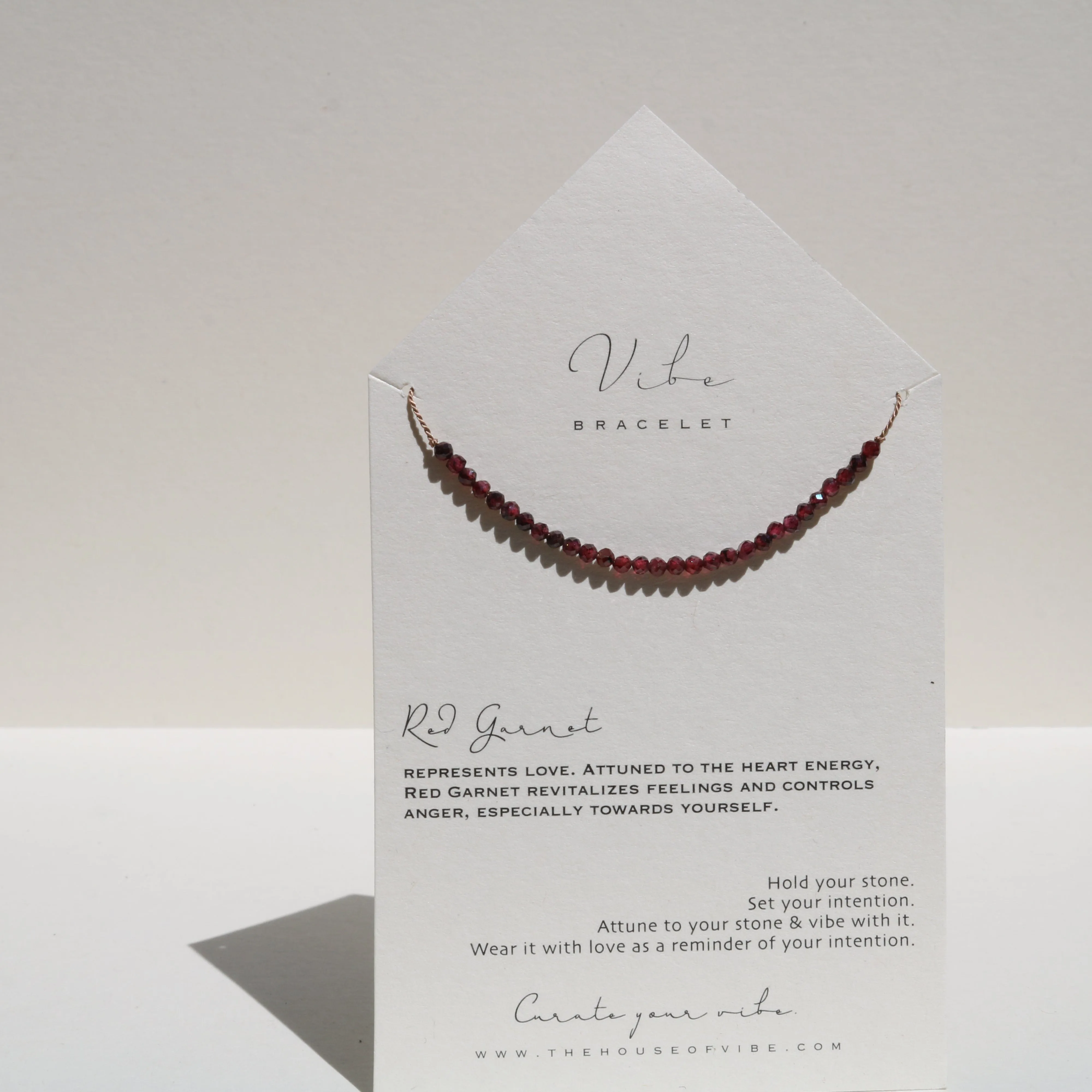 RED GARNET BEADED